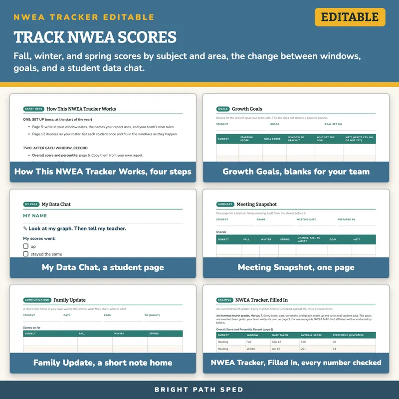 NWEA Tracker Editable, image 3 of 4