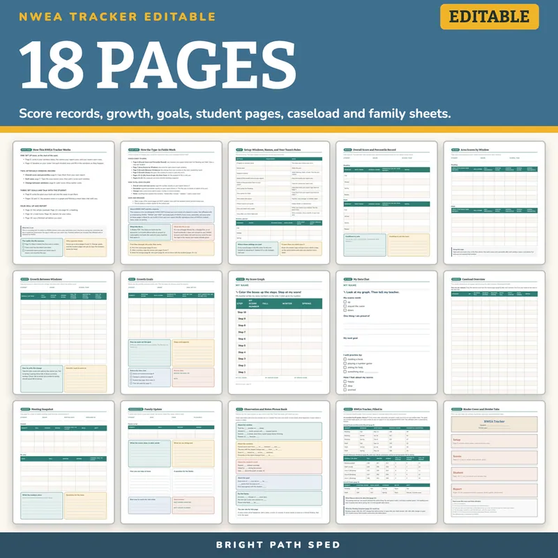 NWEA Tracker Editable, image 4 of 4