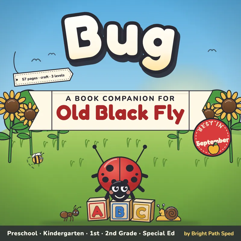 Old Black Fly Book Companion September Preschool Kindergarten 1st 2nd Special Ed, image 1 of 4