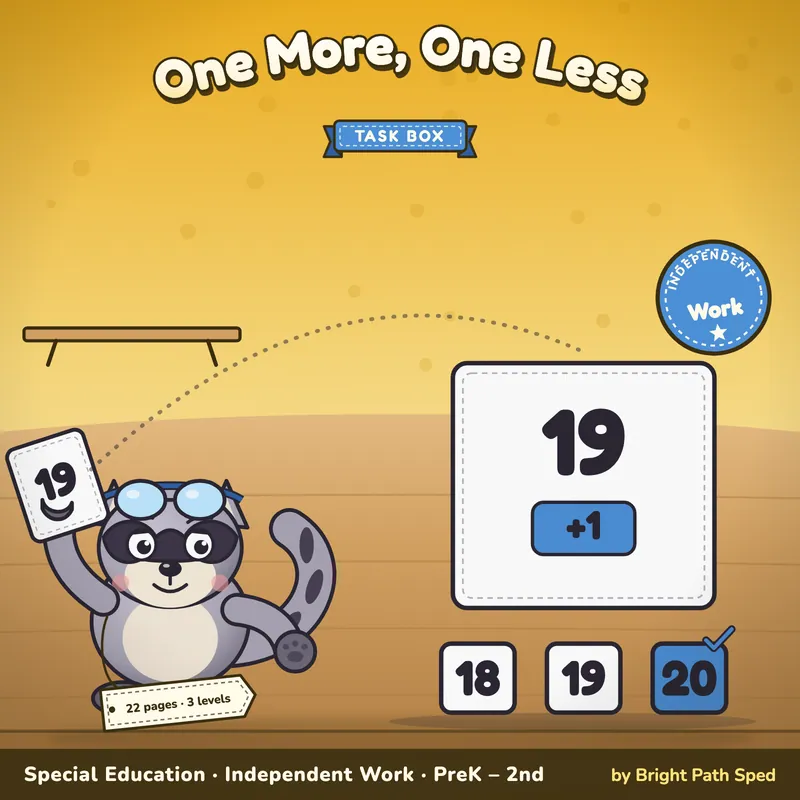 One More or One Less Task Box, image 1 of 4