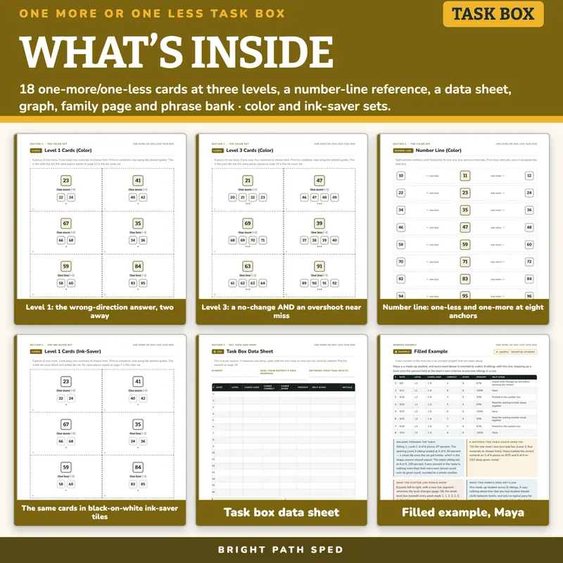 One More or One Less Task Box, image 2 of 4