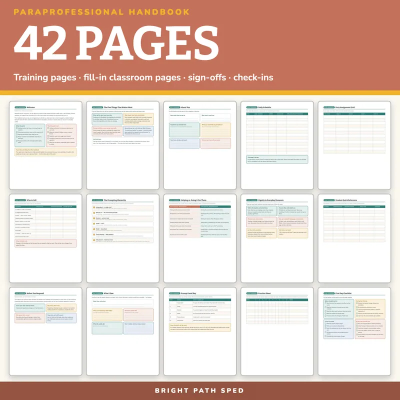 Paraprofessional Handbook and Training, image 4 of 4