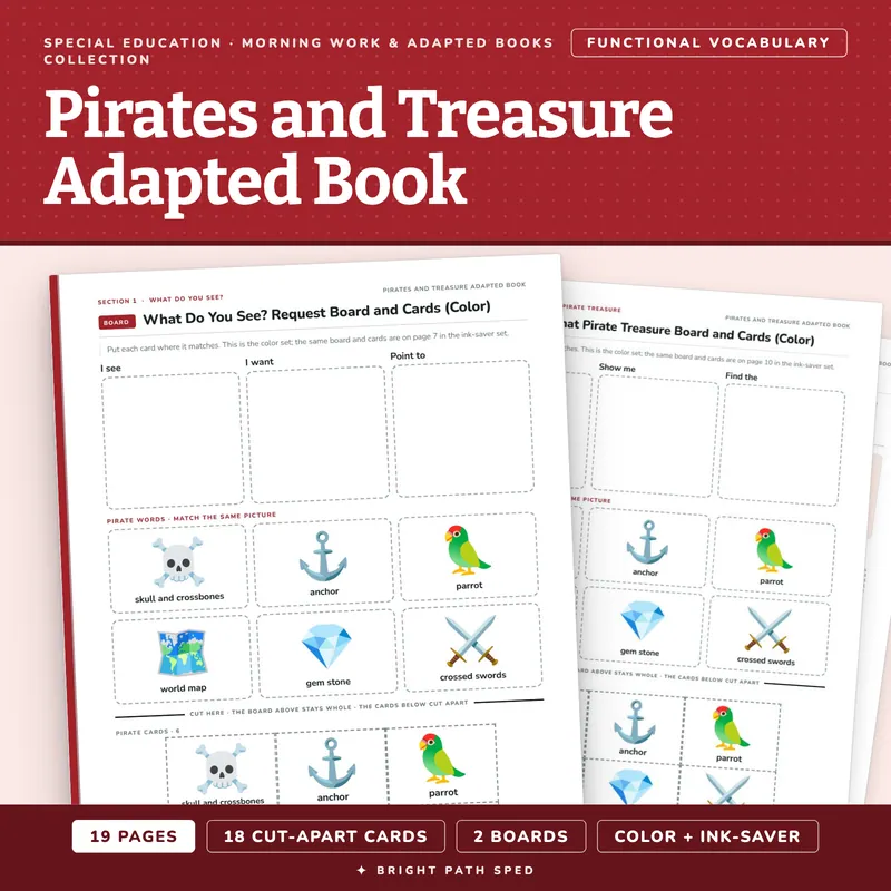Pirates and Treasure Adapted Book, image 1 of 4