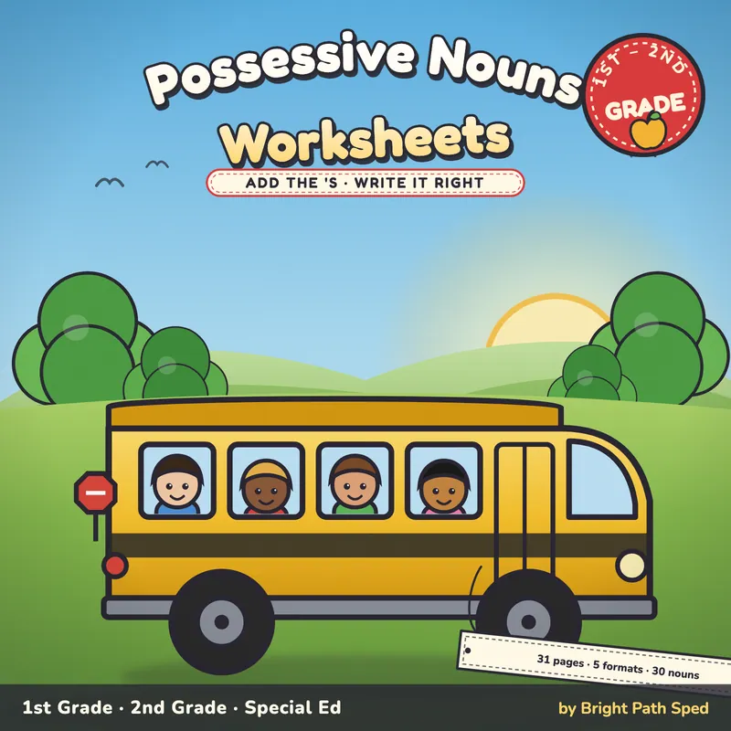 Possessive Nouns Worksheets ('s), image 1 of 4