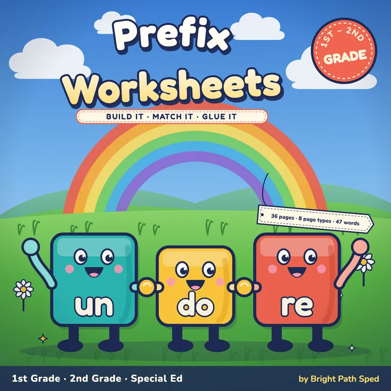 Prefix Worksheets Un and Re, image 1 of 4