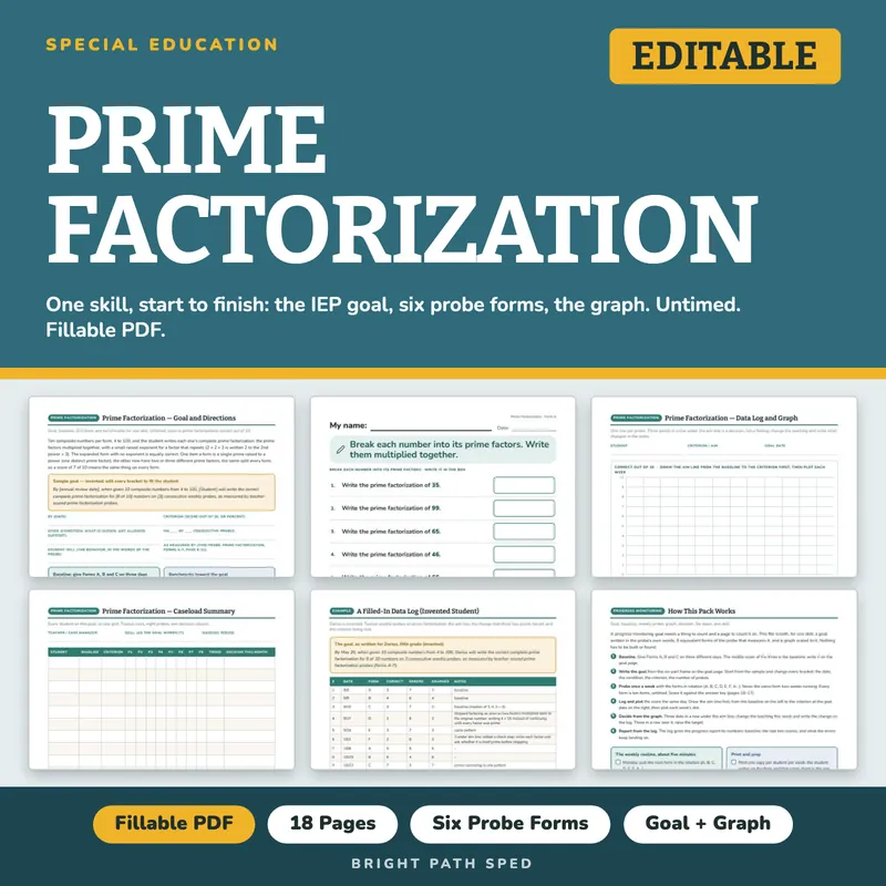Prime Factorization Progress Monitoring Probes, image 1 of 4