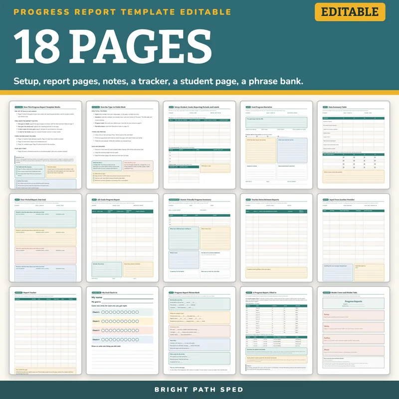 Progress Report Template Editable, image 4 of 4