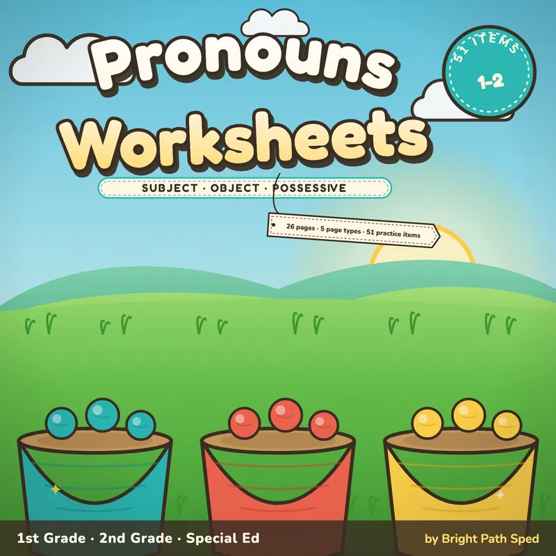 Pronouns Worksheets, image 1 of 4