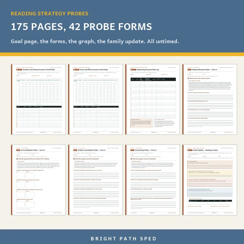 Reading Comprehension Strategy Probes Bundle, image 3 of 3