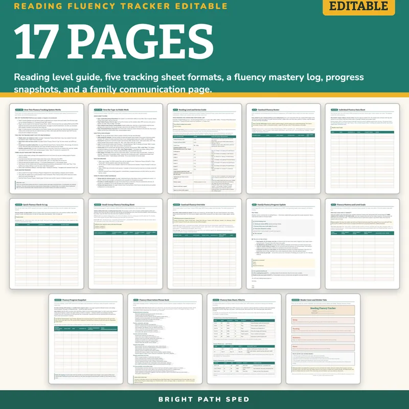 Reading Fluency Tracker, image 4 of 4