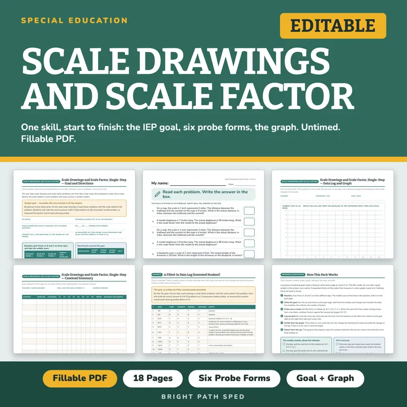 Scale Drawings and Scale Factor Progress Monitoring Probes, image 1 of 4