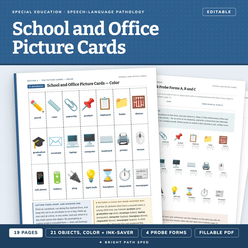 School and Office Picture Cards, image 1 of 4