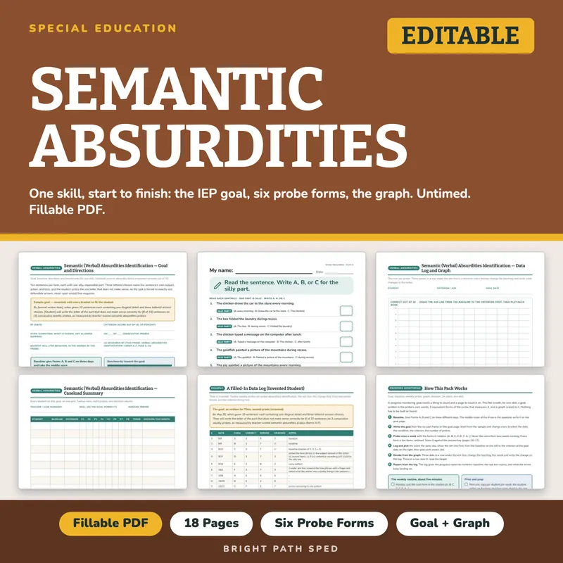 Semantic Absurdities Progress Monitoring Probes, image 1 of 4