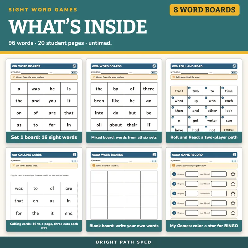 Sight Word Games, image 2 of 4