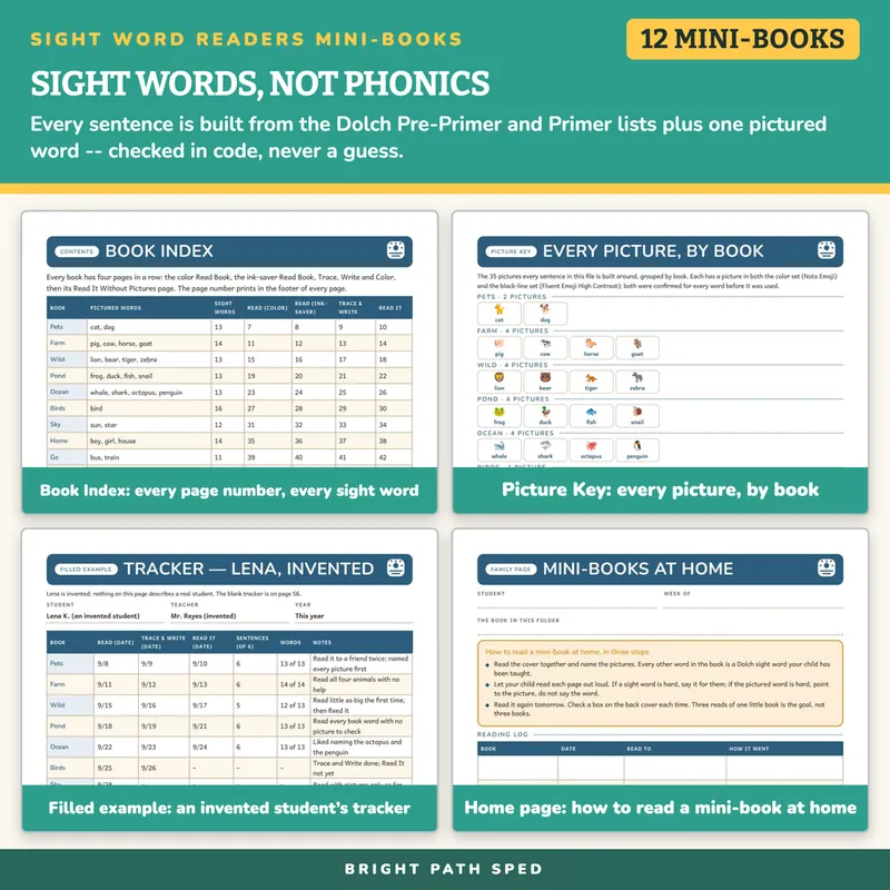 Sight Word Readers Worksheets, image 3 of 4