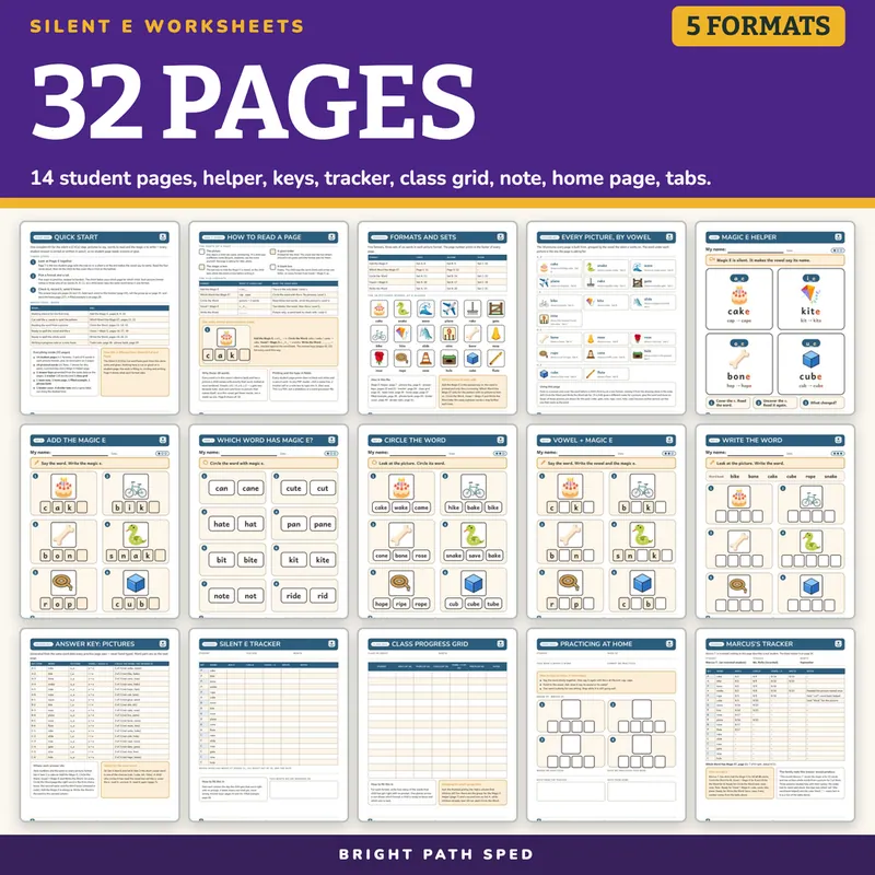 Silent E Worksheets, image 4 of 4