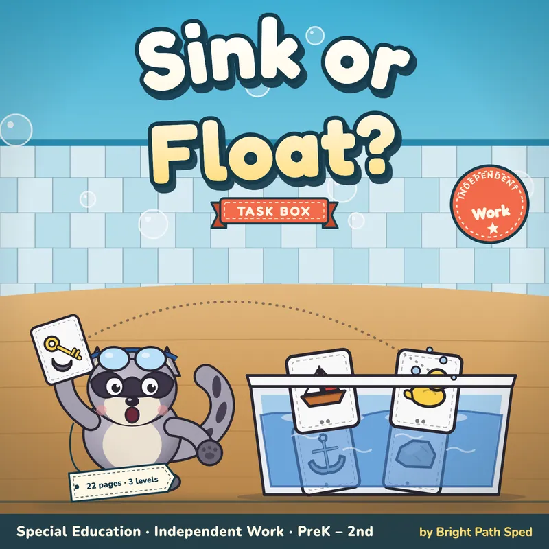 Sink or Float Sort Task Box, image 1 of 4