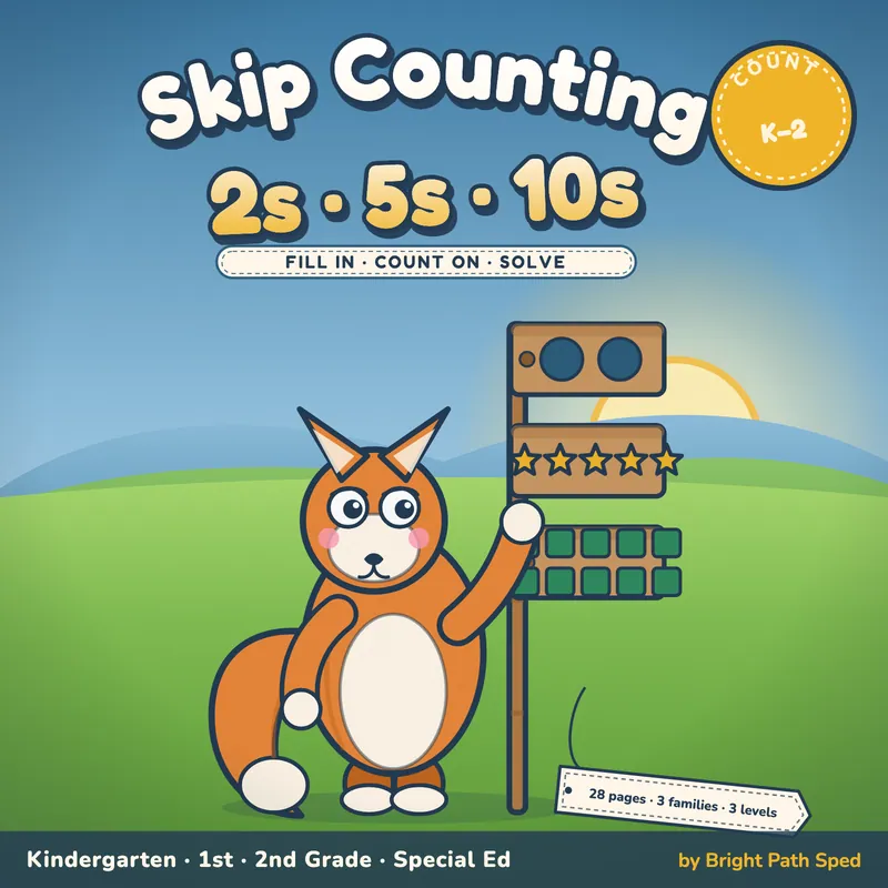 Skip Counting by 2s, 5s and 10s Worksheets, image 1 of 4