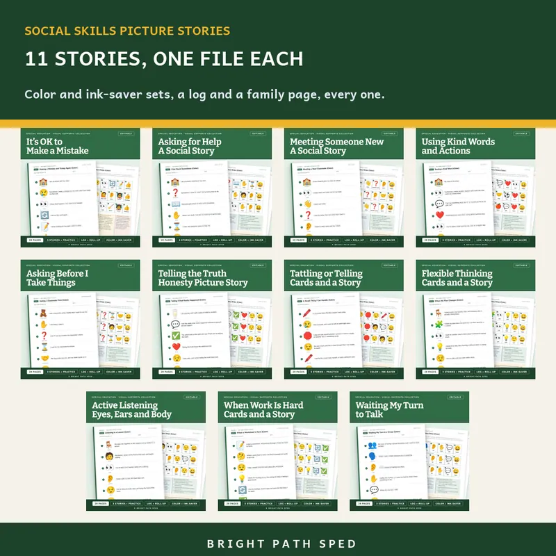 Social Skills Picture Stories Bundle, image 2 of 3