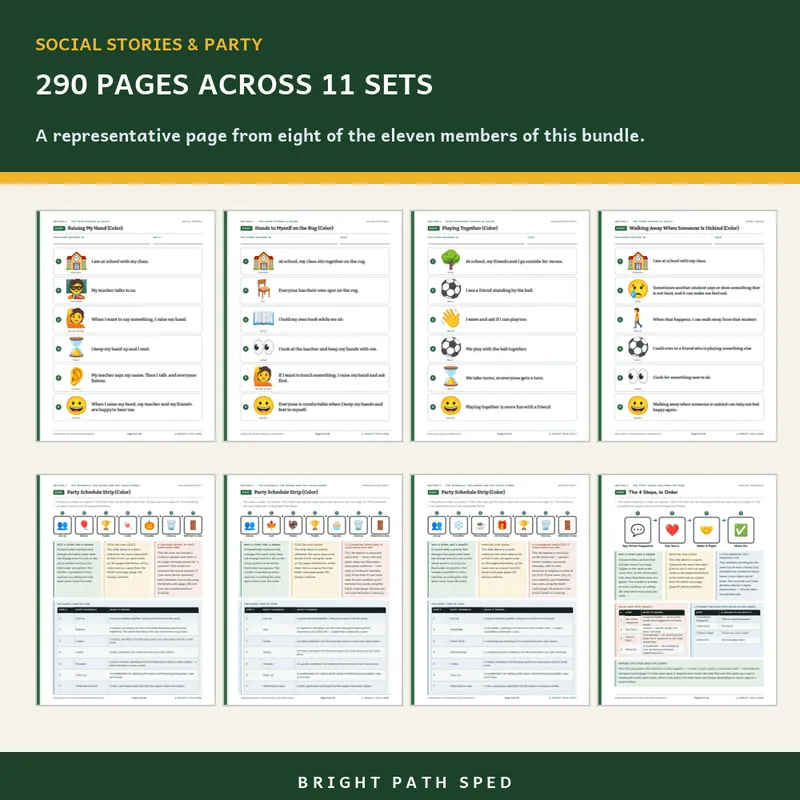 Social Stories and Party Visual Schedule Bundle, image 3 of 3