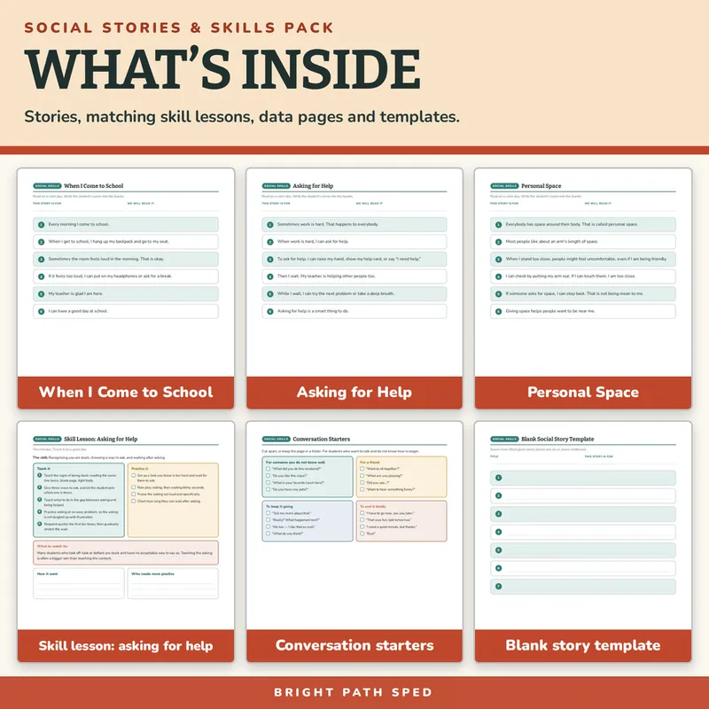 Social Stories and Social Skills Pack, image 1 of 1