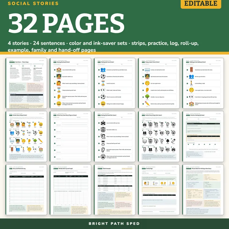 Social Stories for Classroom Expectations, image 4 of 4