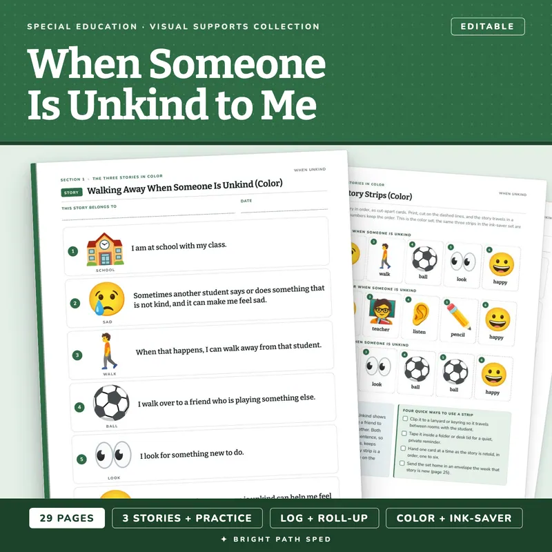 Social Stories When Someone Is Unkind, image 1 of 4