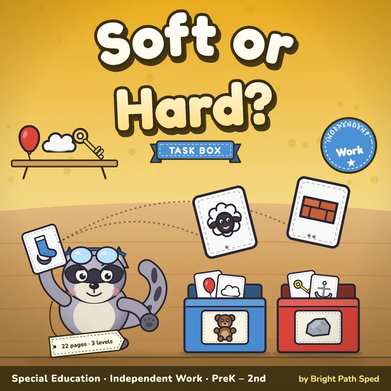 Soft or Hard Sort Task Box, image 1 of 4