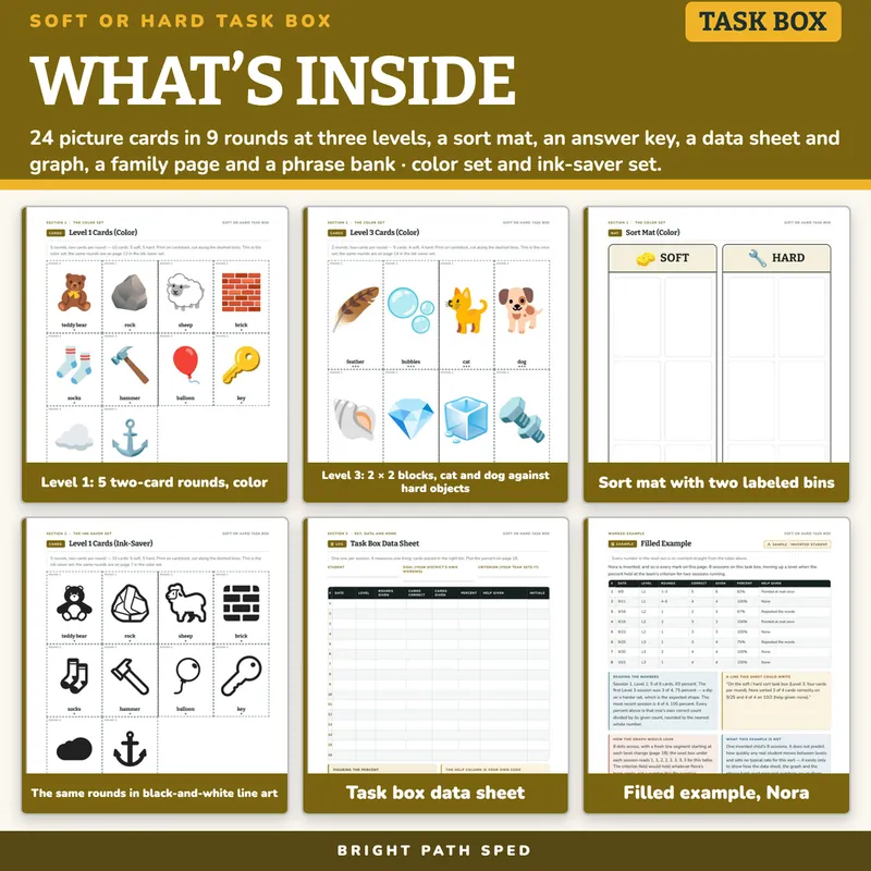 Soft or Hard Sort Task Box, image 2 of 4