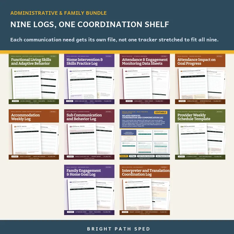 Special Education Administrative and Family Coordination Bundle, image 2 of 3