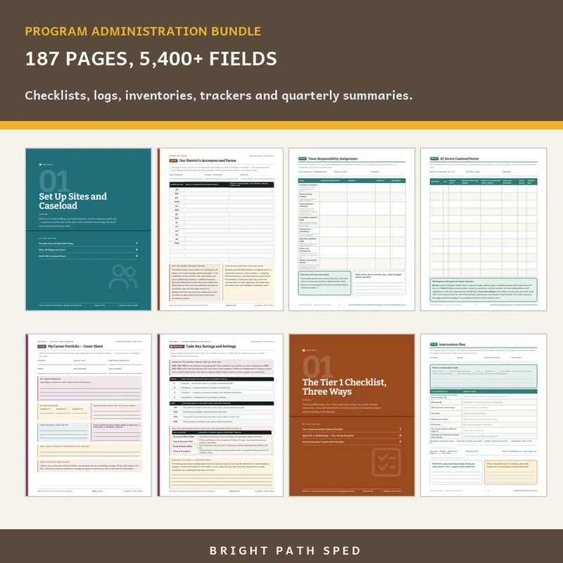 Special Education Administrative Tools Bundle, image 3 of 3