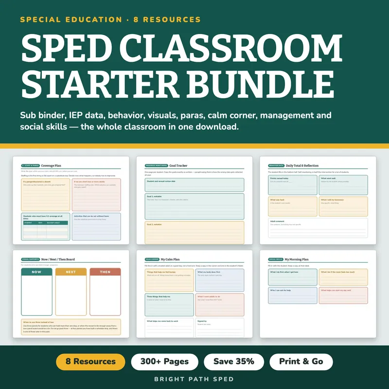 Special Education Teacher Binder Bundle, image 1 of 2