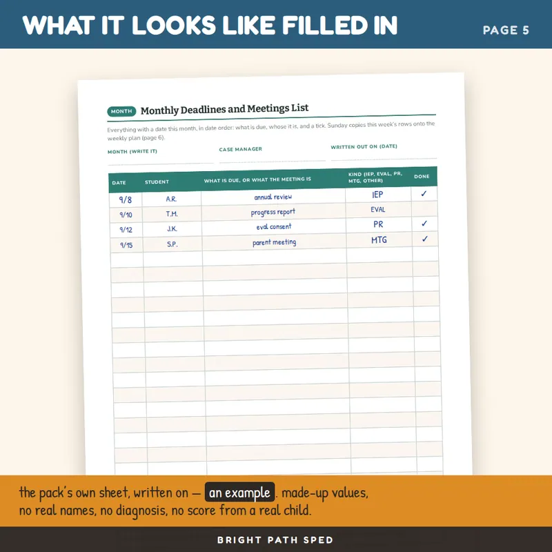 Special Education Teacher Planner FREE, image 4 of 4