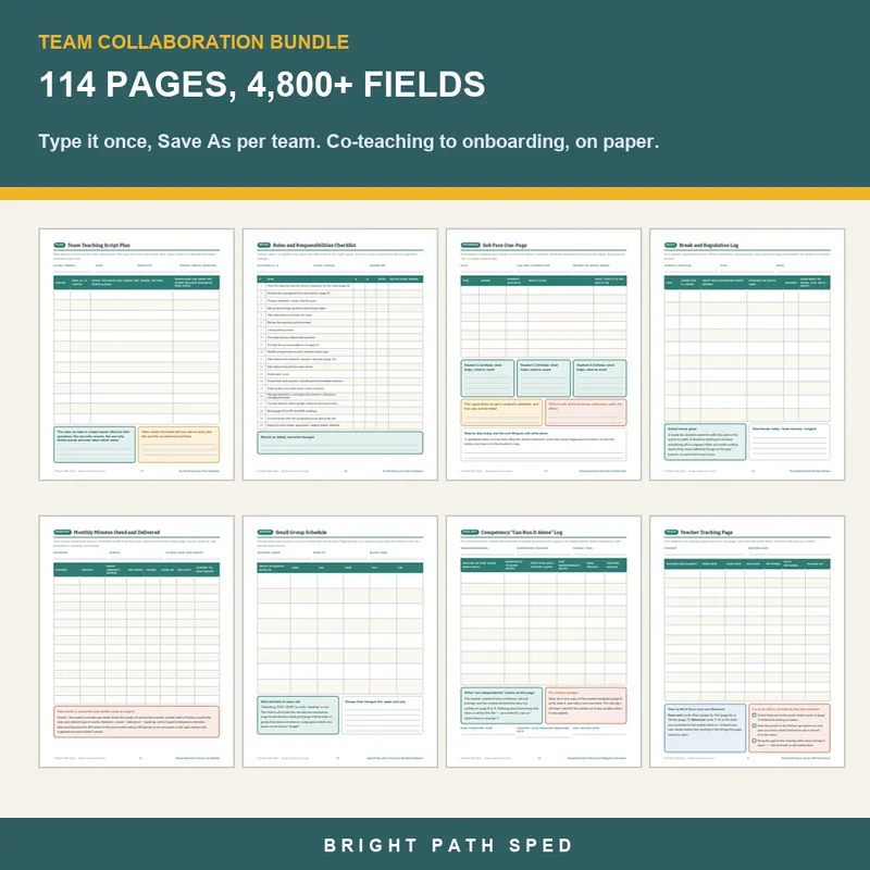 Special Education Team Collaboration Bundle, image 3 of 3