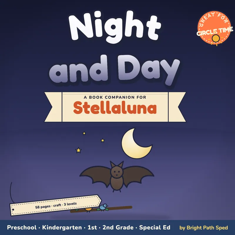 Stellaluna Book Companion Preschool Kindergarten 1st 2nd Sped, image 1 of 4