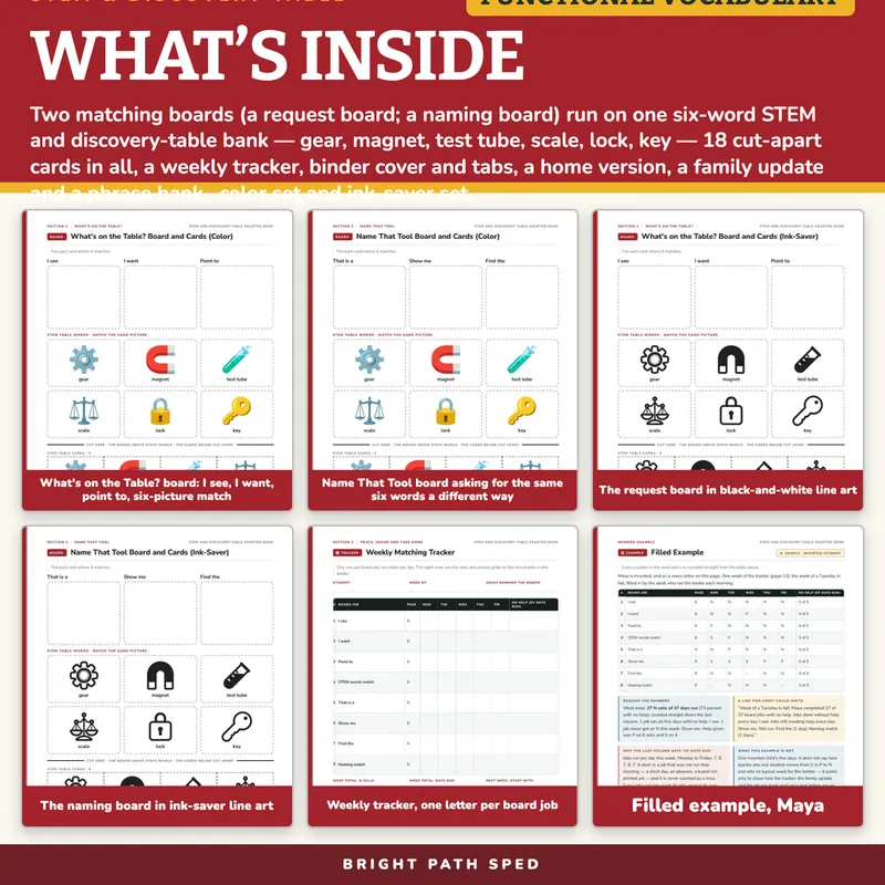 STEM & Discovery Table Adapted Book, image 2 of 4