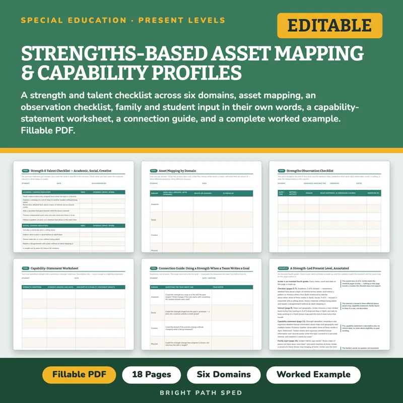 Strengths-Based Asset Mapping Editable, image 1 of 4