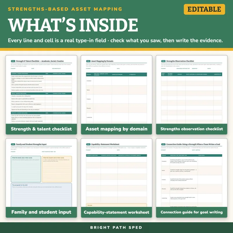 Strengths-Based Asset Mapping Editable, image 2 of 4