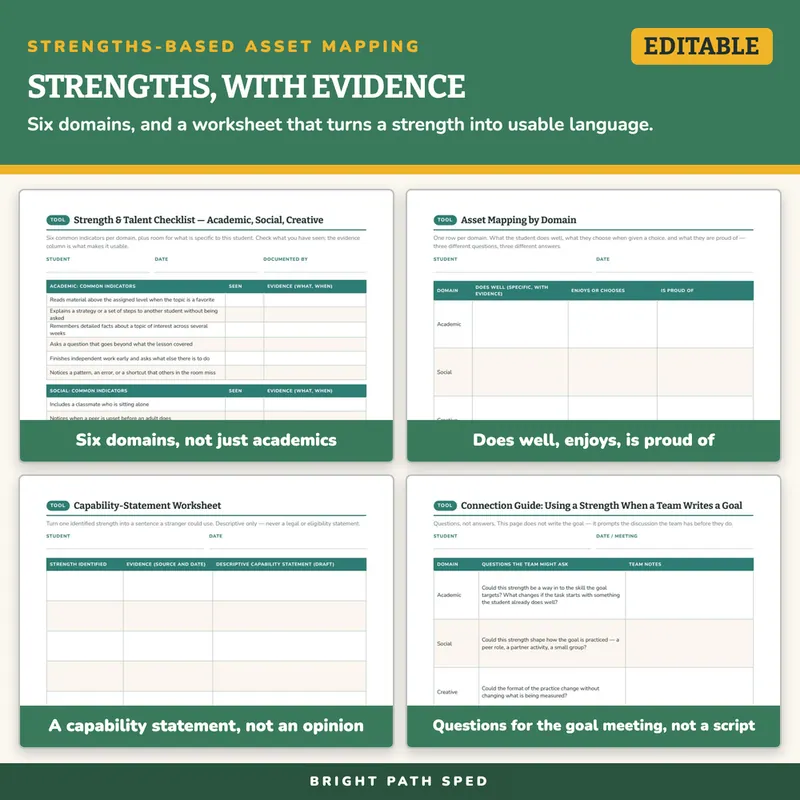 Strengths-Based Asset Mapping Editable, image 3 of 4