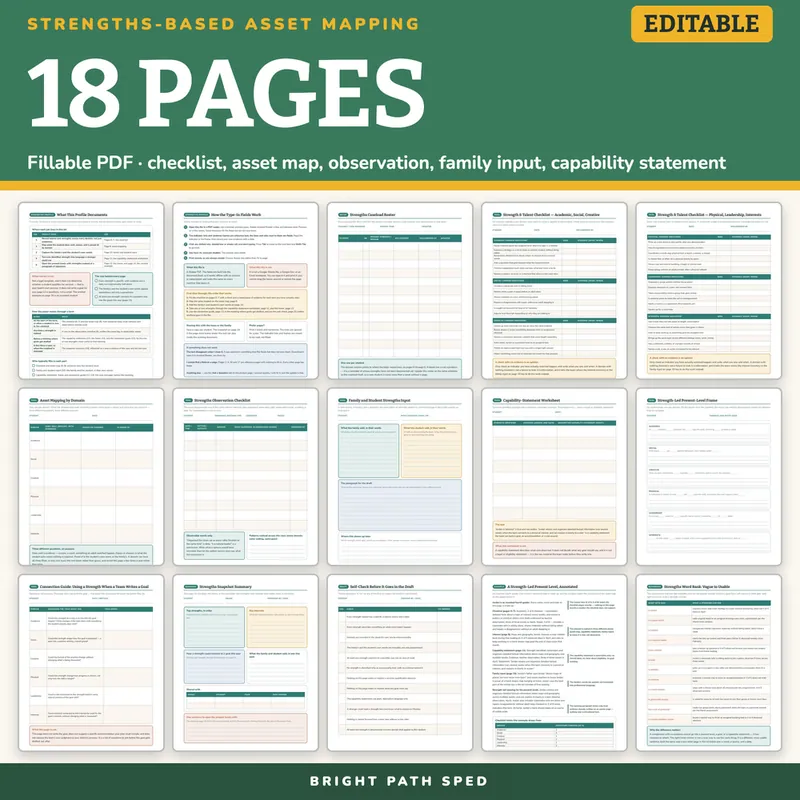 Strengths-Based Asset Mapping Editable, image 4 of 4