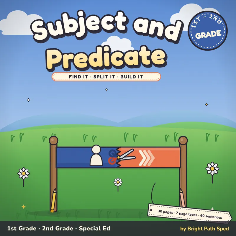 Subject and Predicate Worksheets, image 1 of 4