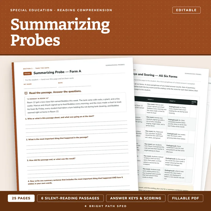 Summarizing Probes Editable, image 1 of 4
