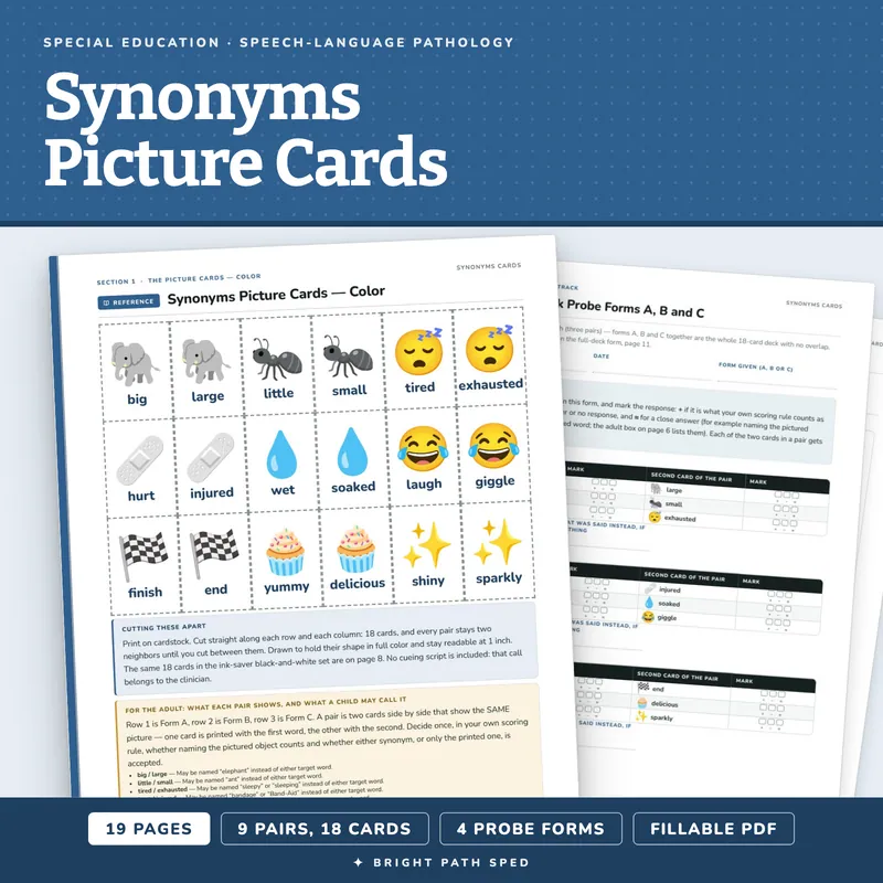 Synonyms Picture Cards, image 1 of 4