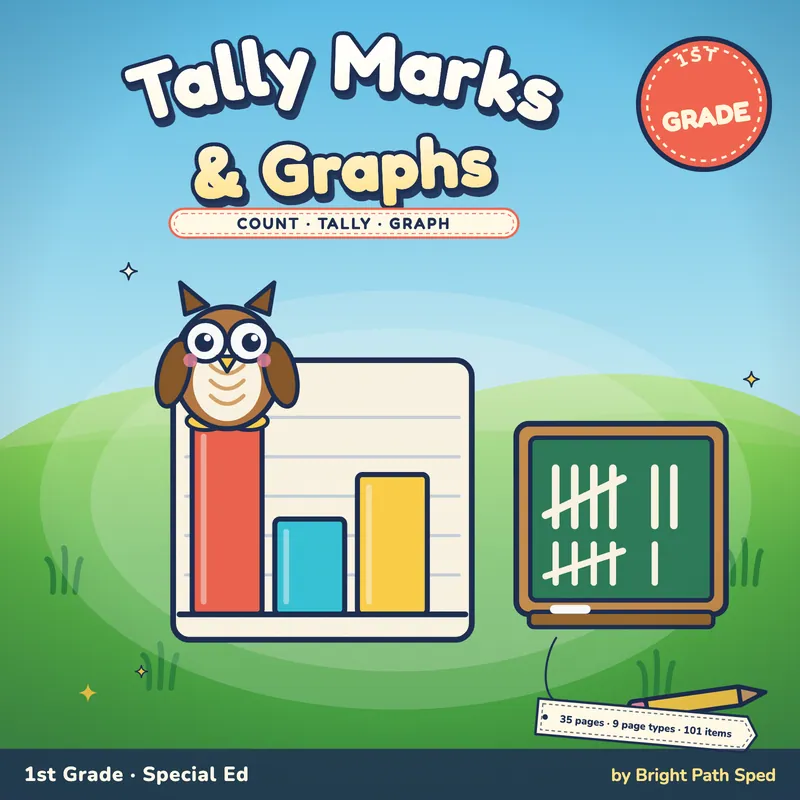 Tally Marks and Graphing Worksheets, image 1 of 4