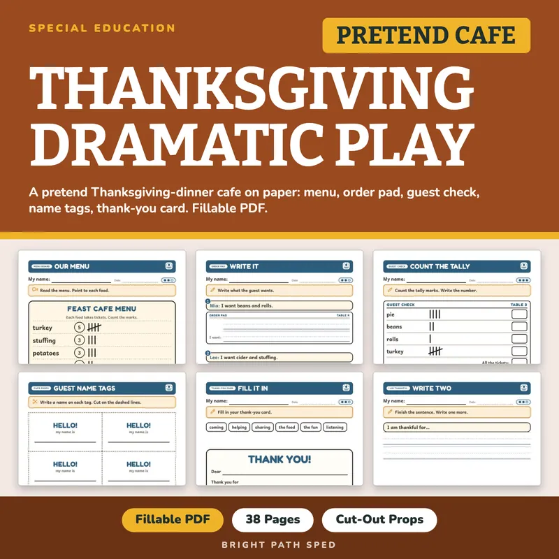 Thanksgiving Dramatic Play Pack, image 1 of 4