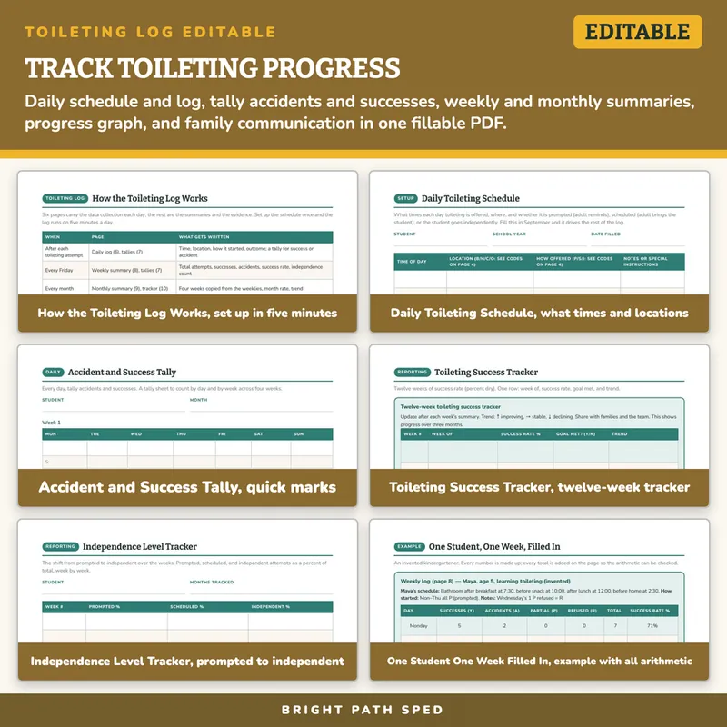 Toileting Log, image 3 of 4