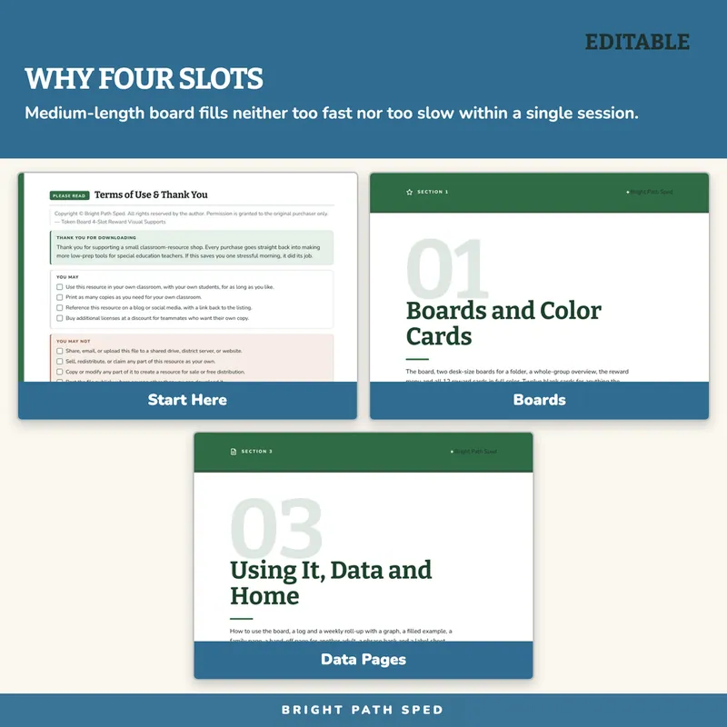 Token Board 4-Slot for Special Education, image 3 of 4
