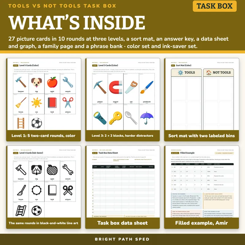 Tools Sort Task Box, image 2 of 4