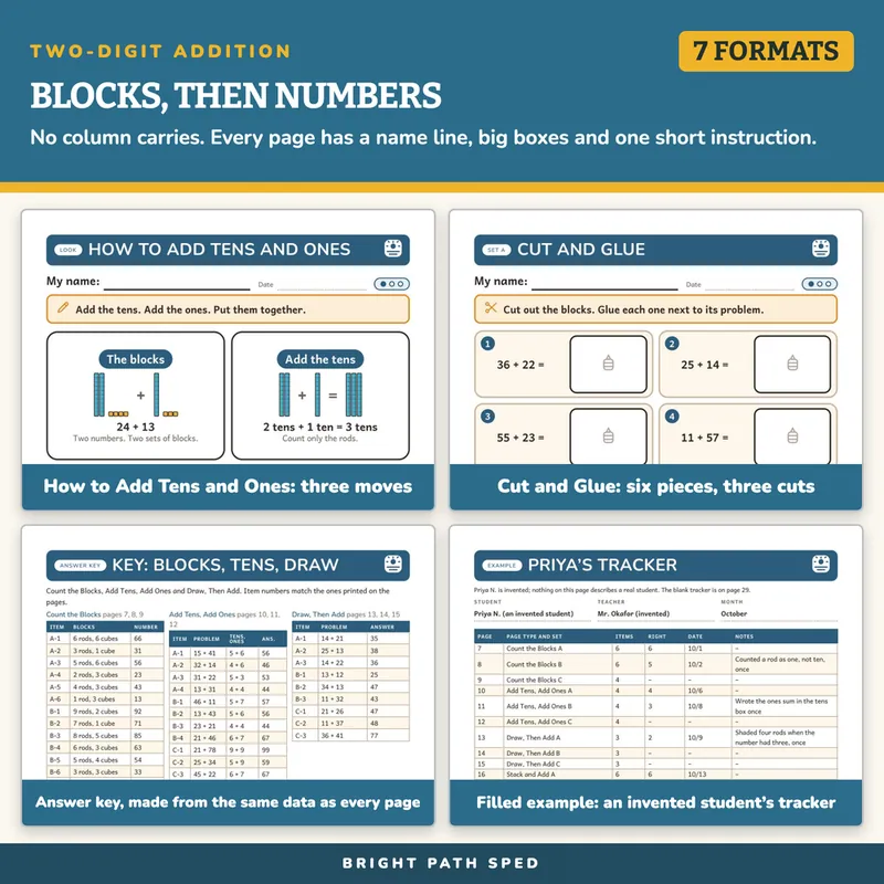 Two-Digit Addition Worksheets, image 3 of 4