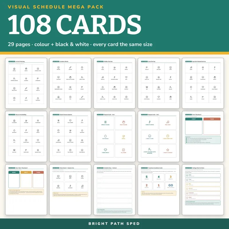 Visual Schedule Cards for Special Education, image 4 of 4